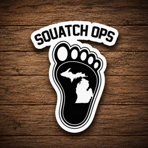 Squatch Ops Michigan Footprint Vinyl Sticker